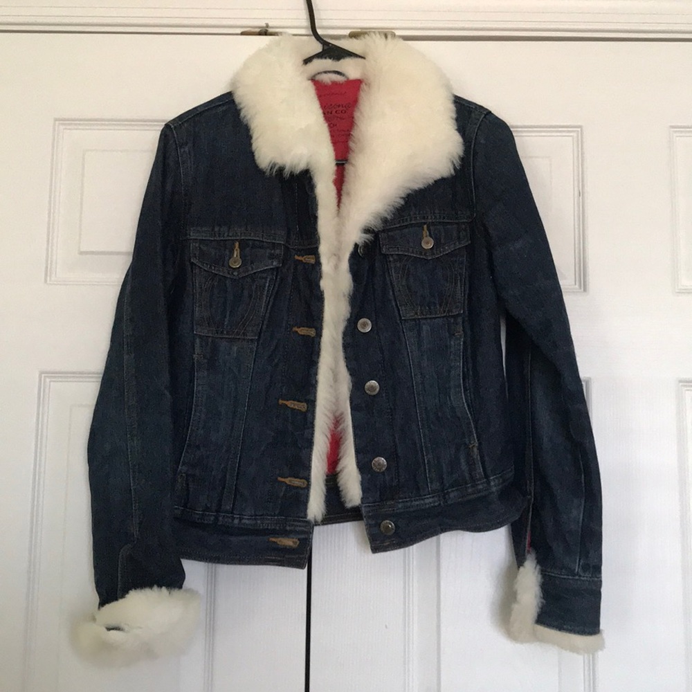 Arizona Jean co Jean jacket with fur
